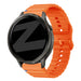 Bandz Bracelet silicone ondulé Garmin Vivoactive 4 (orange)