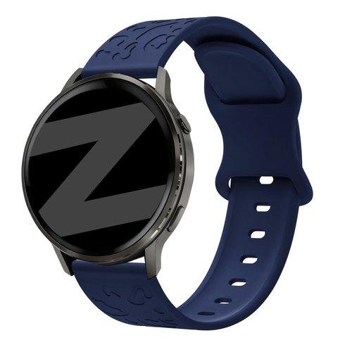 Bandz Bracelet silicone 'Léopard' Garmin Approach J1 (bleu foncé)
