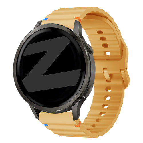 Bandz Garmin Approach S40 Silicone Strap 'Wave' (Dark Yellow)