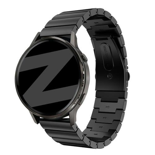 Bandz Bracelet acier 'One Bead' Garmin Venu 3 (noir)
