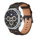 Bracelet cuir solide Samsung Galaxy Watch 8 - 44mm (marron café)