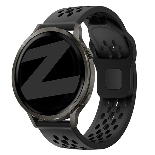 Bandz Bracelet silicone 'Air' Garmin Forerunner 245 (noir)