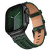 Bracelet cuir AP Apple Watch (vert foncé)