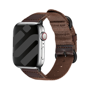Bracelet lona Apple Watch (marron)