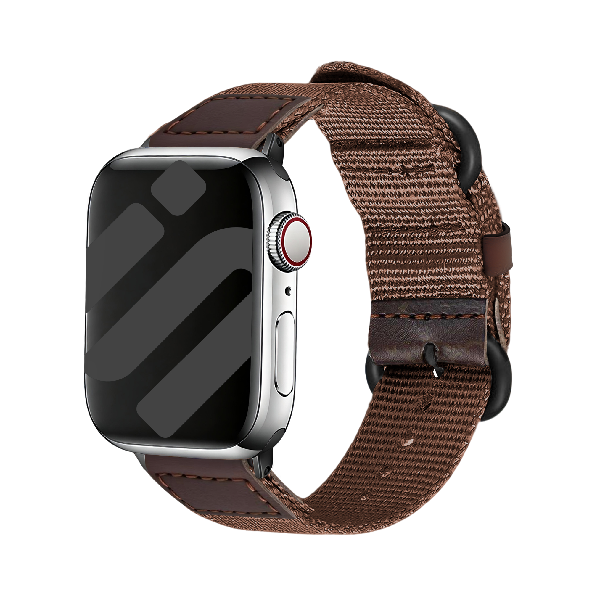 Bracelet lona Apple Watch (marron)