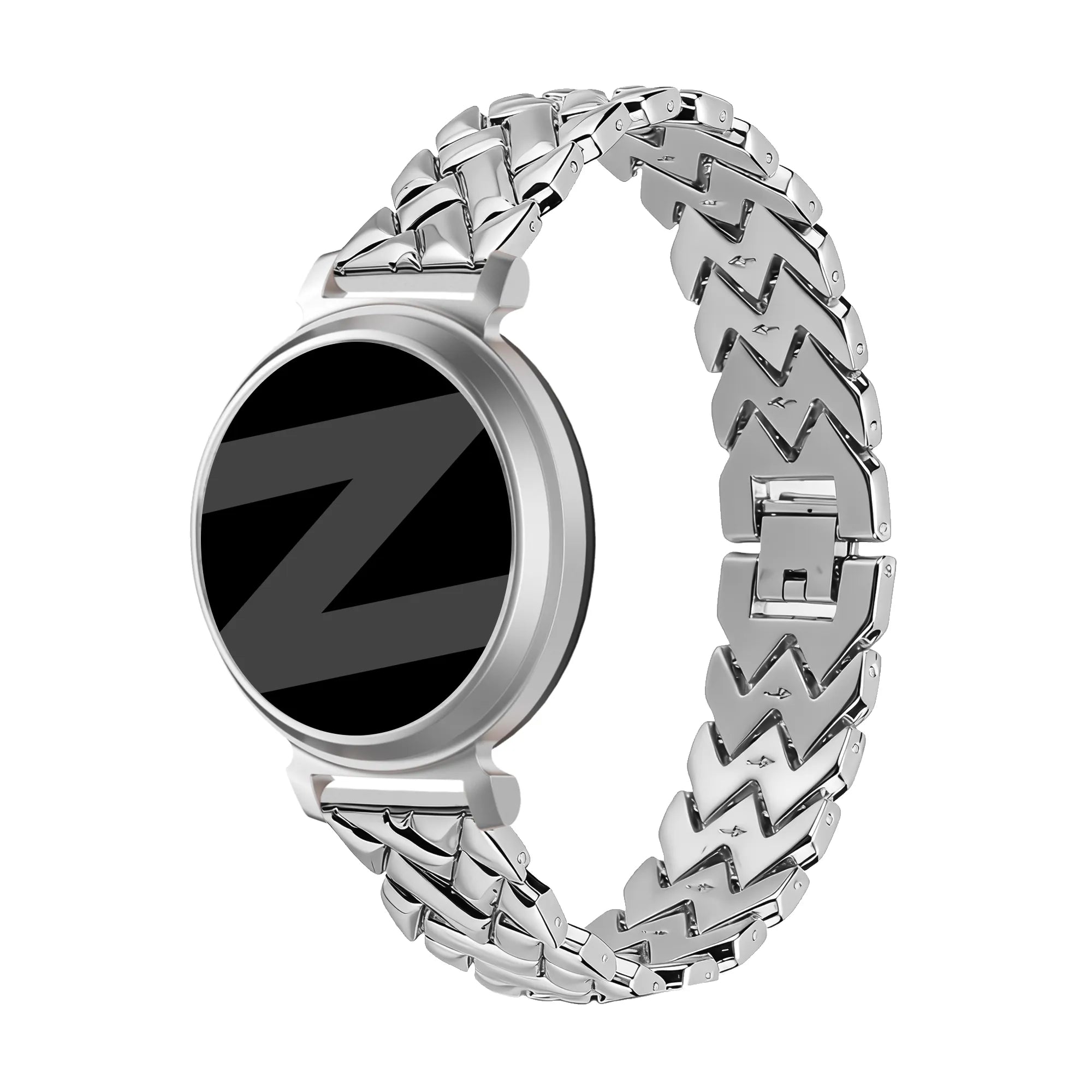 Bandz Bracelet metal 'V-Type' Garmin Lily 2 (argent)