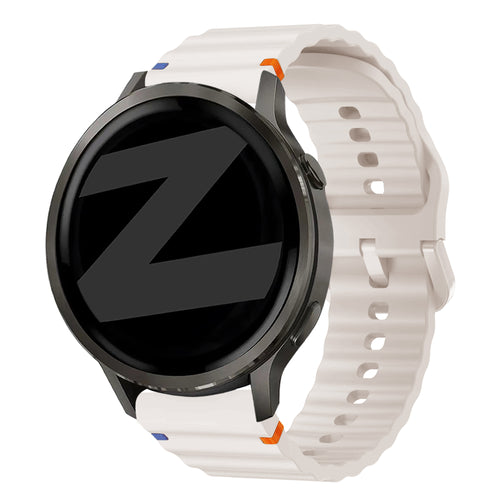 Bandz Garmin Vivoactive 4s Silicone Strap 'Wave' (Starlight)