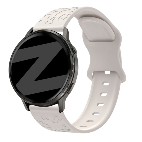 Bandz Bracelet silicone 'Léopard' Garmin Approach S42 (lumière stellaire)