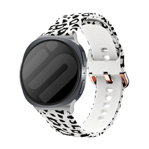 Samsung Galaxy Watch 8 - 40mm White Leopard Strap