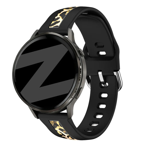 Bandz Amazfit Cheetah 2 Pro Dual Leopard Strap (Black)