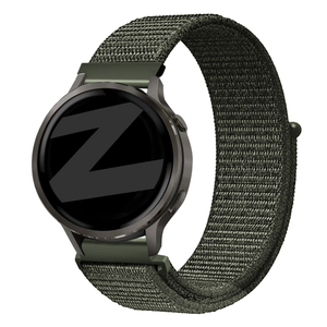 Bandz Garmin 18mm Nylon Loop Strap (Dark Green)