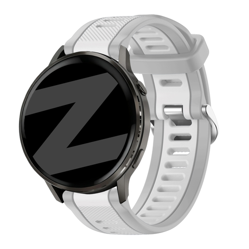 Bandz Bracelet dual sport avec boucle Garmin Approach S50 (gris)