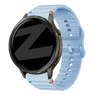 Bandz Garmin Venu 4 - 45mm Silicone Strap 'Wave' (Light Blue)