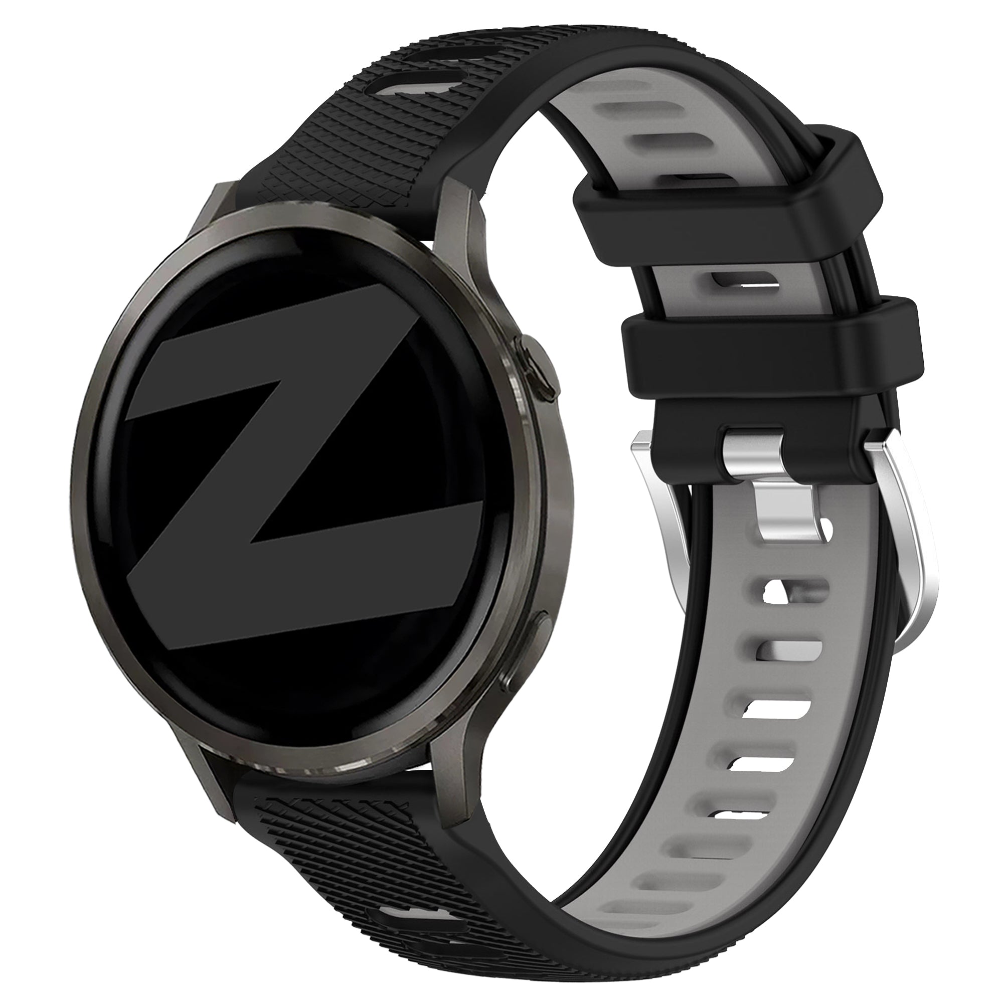 Bandz Garmin Venu 4 - 41mm Sport Strap with Buckle (Black/Grey)
