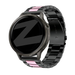 Bandz Garmin Venu Steel Strap 'Classic' (Black/Pink)