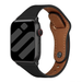 Bracelet cuir avec fermeture à pression Apple Watch (noir)