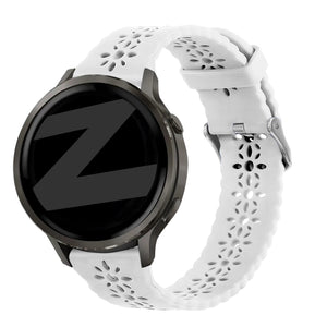 Bandz Garmin Vivoactive 6 Silicone Strap 'Lace' (White)