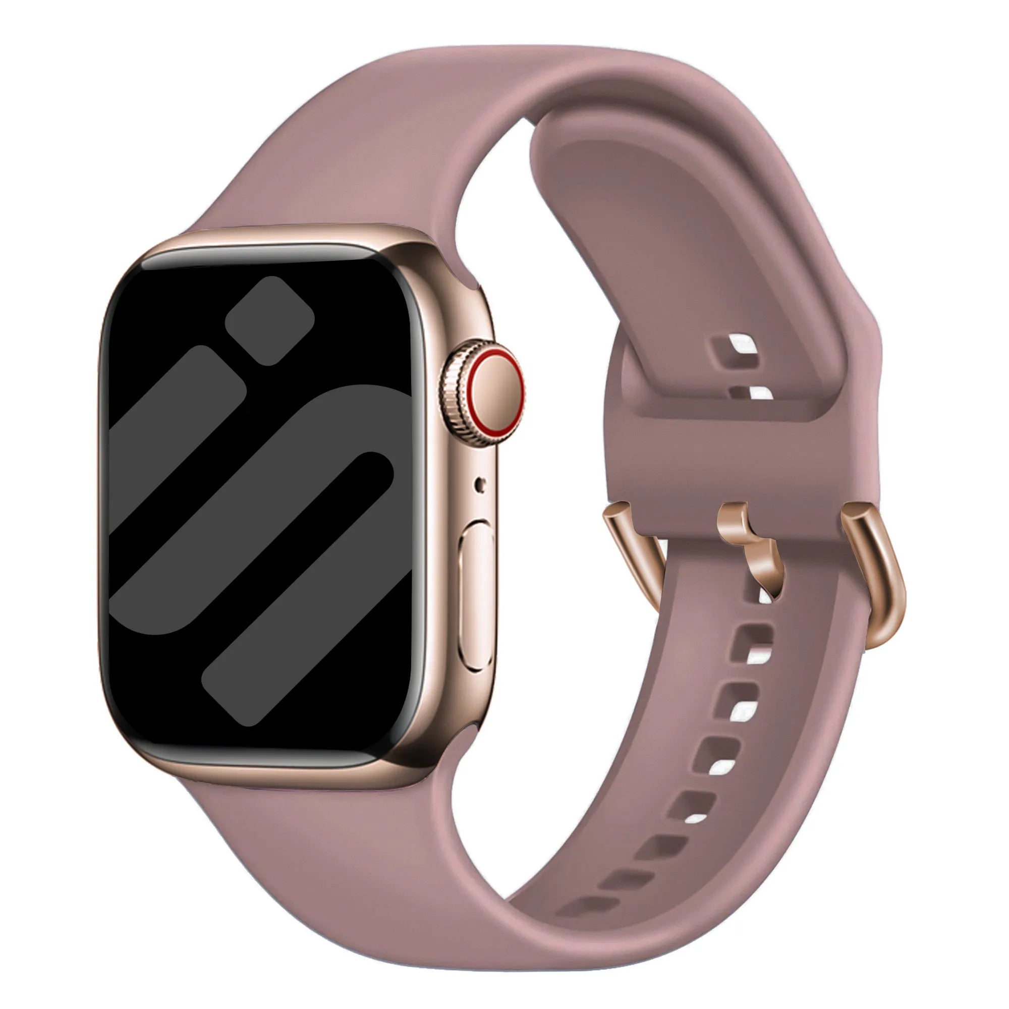 Bracelet silk silicone Apple Watch (mauve)