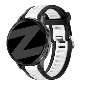 Bandz Bracelet dual sport avec boucle Garmin Vivoactive 6 (noir/blanc)