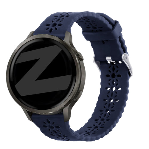 Bandz Bracelet silicone 'Lace' Garmin Forerunner 245 (bleu foncé)