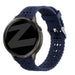 Bandz Garmin Vivoactive 3 Silicone Strap 'Lace' (Dark Blue)