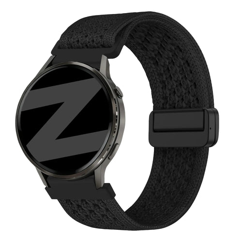 Bandz Garmin Forerunner 265s Vintage Nylon Strap (Black)