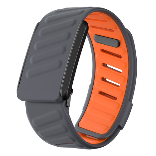 Bracelet sport compatible avec Whoop 4.0 (gris foncé/orange)
