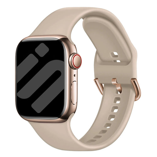 Bracelet silk silicone Apple Watch (thé au lait)