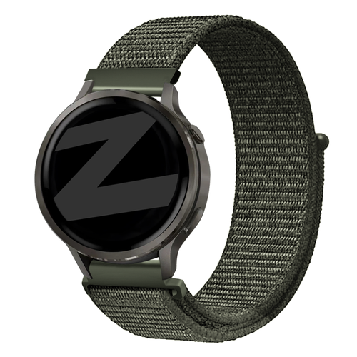 Bandz Garmin Vivomove 3s Nylon Loop Strap (Dark Green)