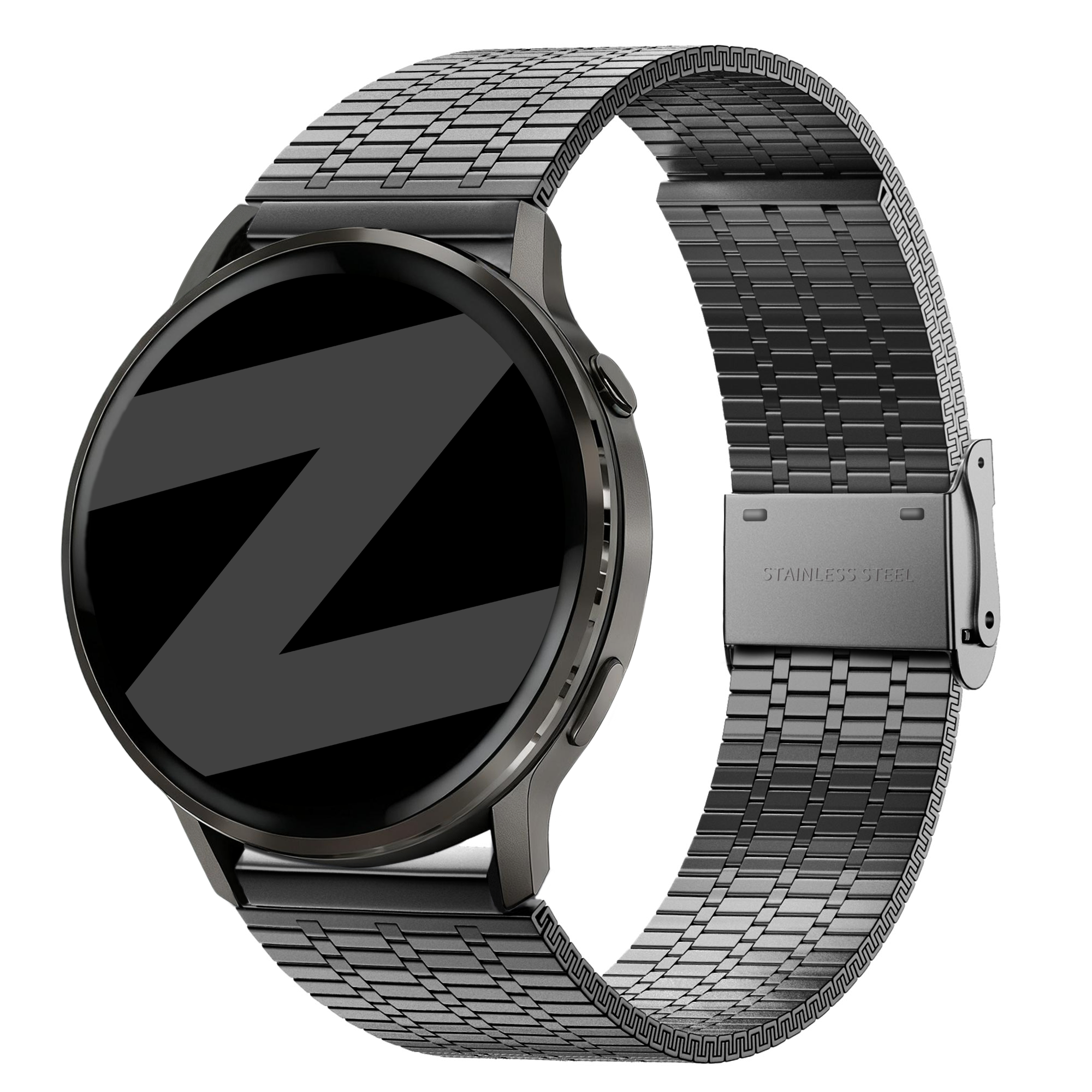 Bandz Bracelet acier ajustable Garmin Bounce 2 (noir)
