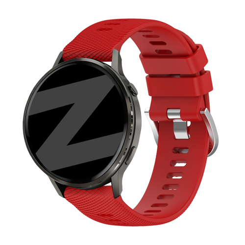Bandz Garmin Vivomove 3s Silicone Strap 'Deluxe' (Red)