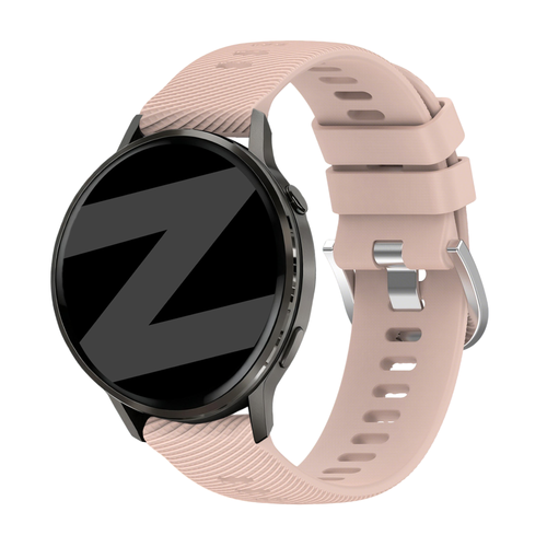 Bandz Bracelet silicone 'Deluxe' Garmin Vivoactive 4s (rose clair)