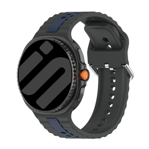 Bracelet sport duo Samsung Galaxy Watch 8 - 40mm (gris foncé/bleu)