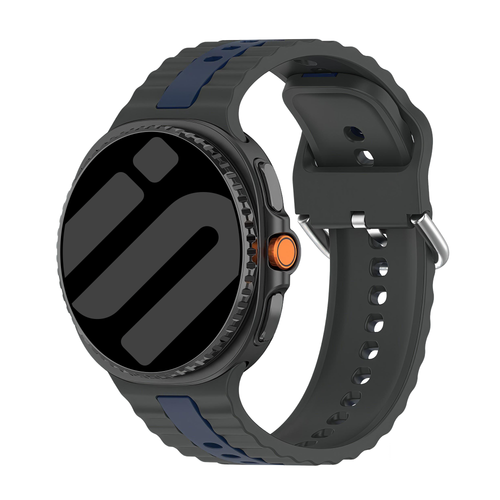 Bracelet sport duo Samsung Galaxy Watch 8 - 40mm (gris foncé/bleu)