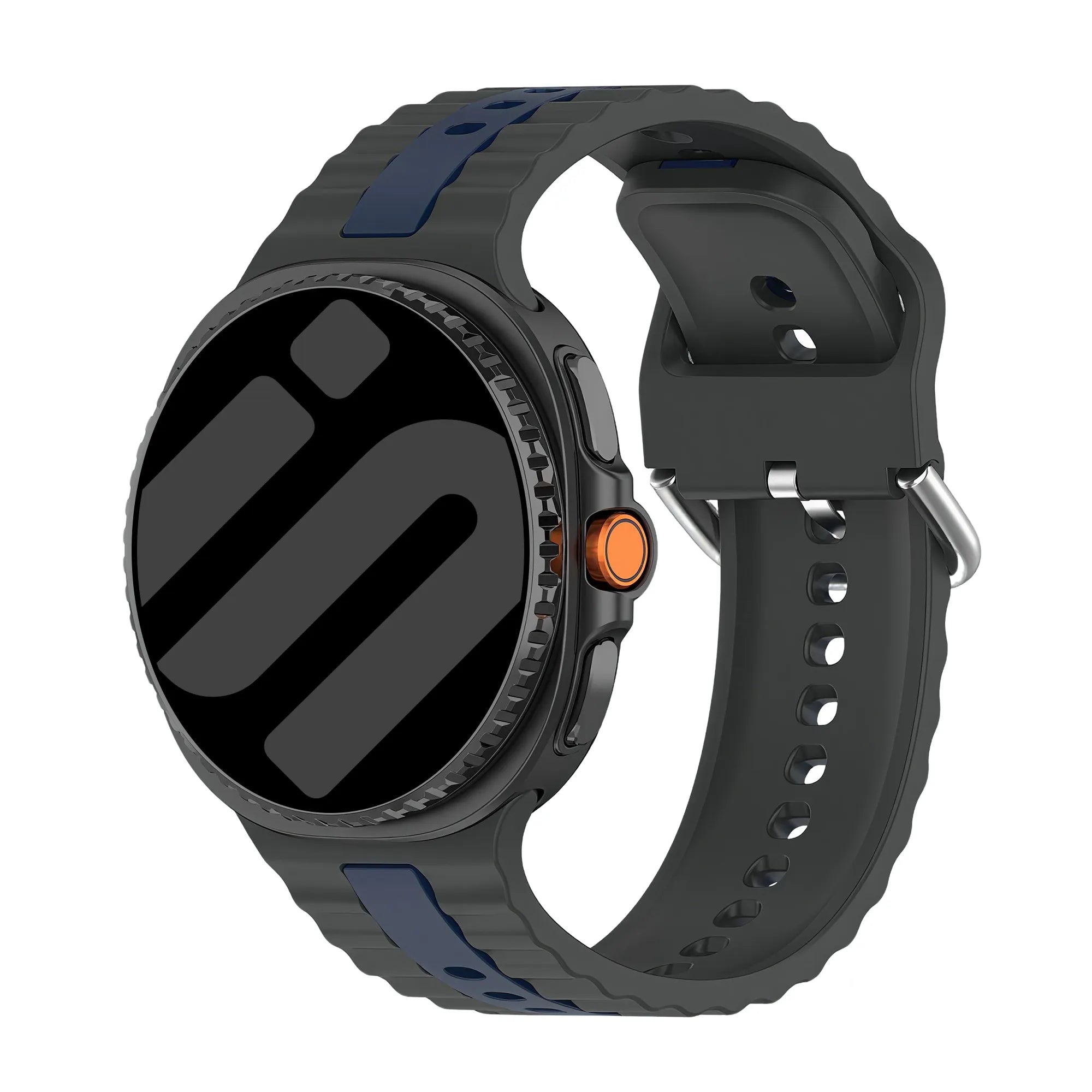 Bracelet sport duo Samsung Galaxy Watch 8 - 40mm (gris foncé/bleu)