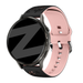 Bandz Garmin Venu 4 - 41mm Silicone Strap 'Flowers' (Black/Light Pink)