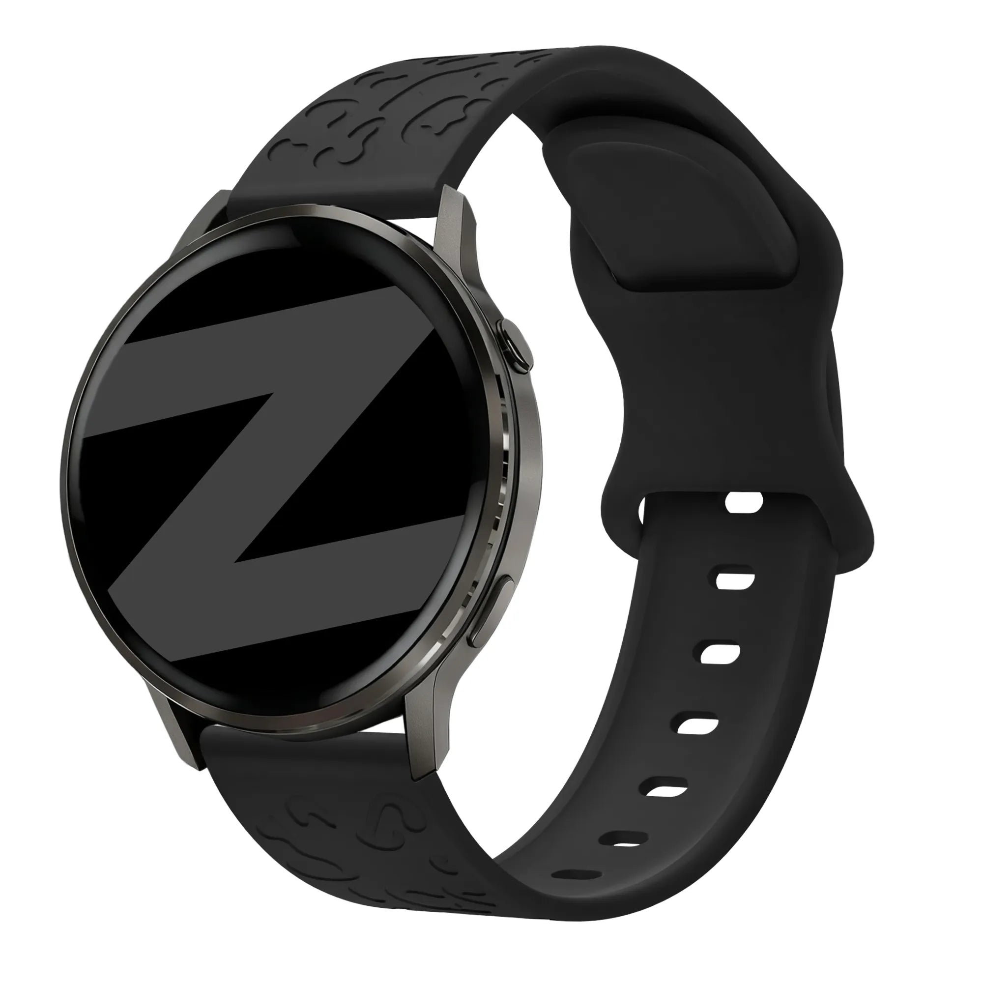 Bandz Bracelet silicone 'Léopard' Garmin Forerunner 70 (noir)