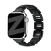 Bandz Bracelet acier premium 'Twisted' Apple Watch (noir)