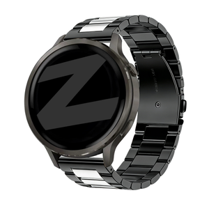 Bandz Bracelet acier 'Classic' Garmin Venu 2 (noir argent)