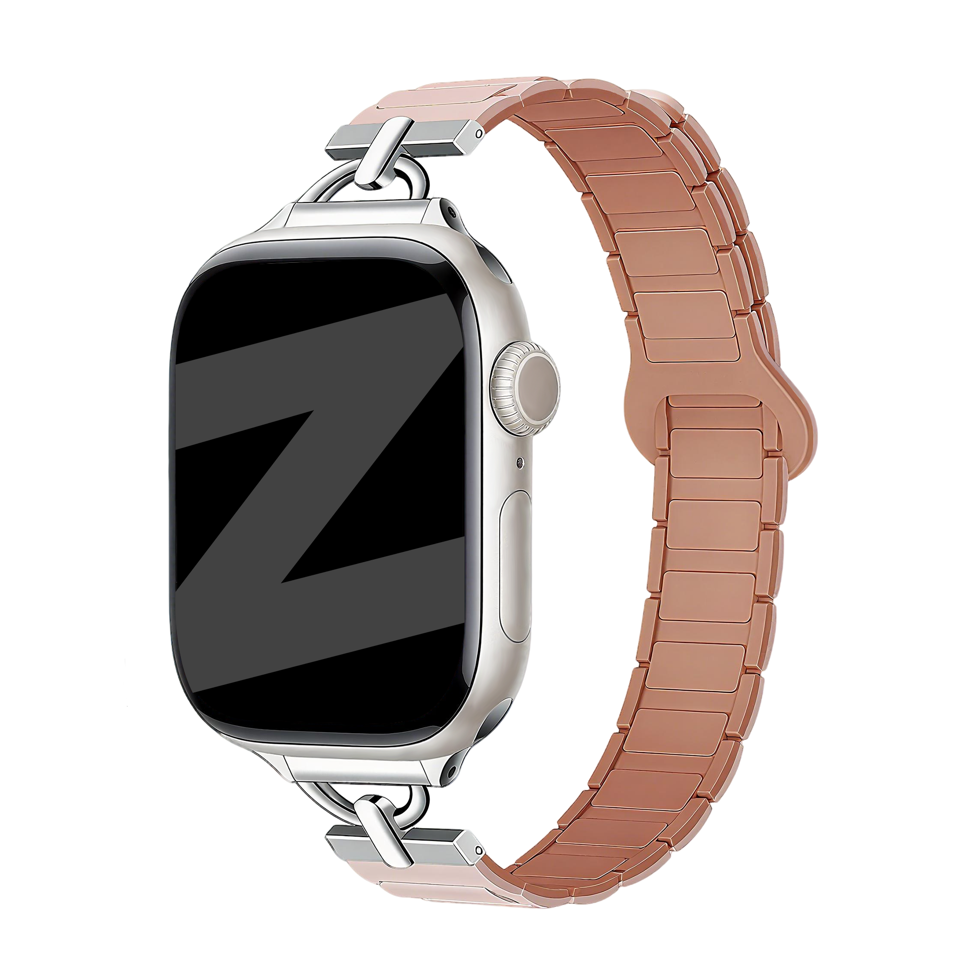 Bandz Bracelet silicone magnétique 'fine' Apple Watch (rose)