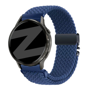 Bandz Bracelet tressé 'Parachute' Garmin Venu 4 - 45mm (bleu)