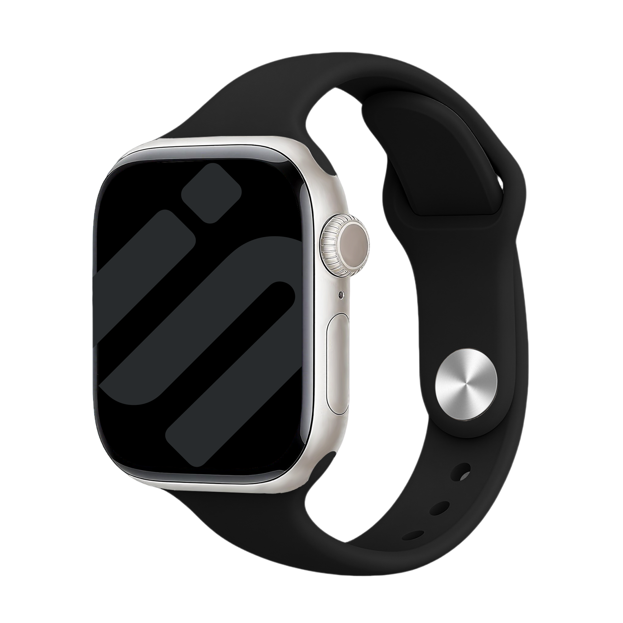 Bracelet de silicone Slimfit Apple Watch (noir)