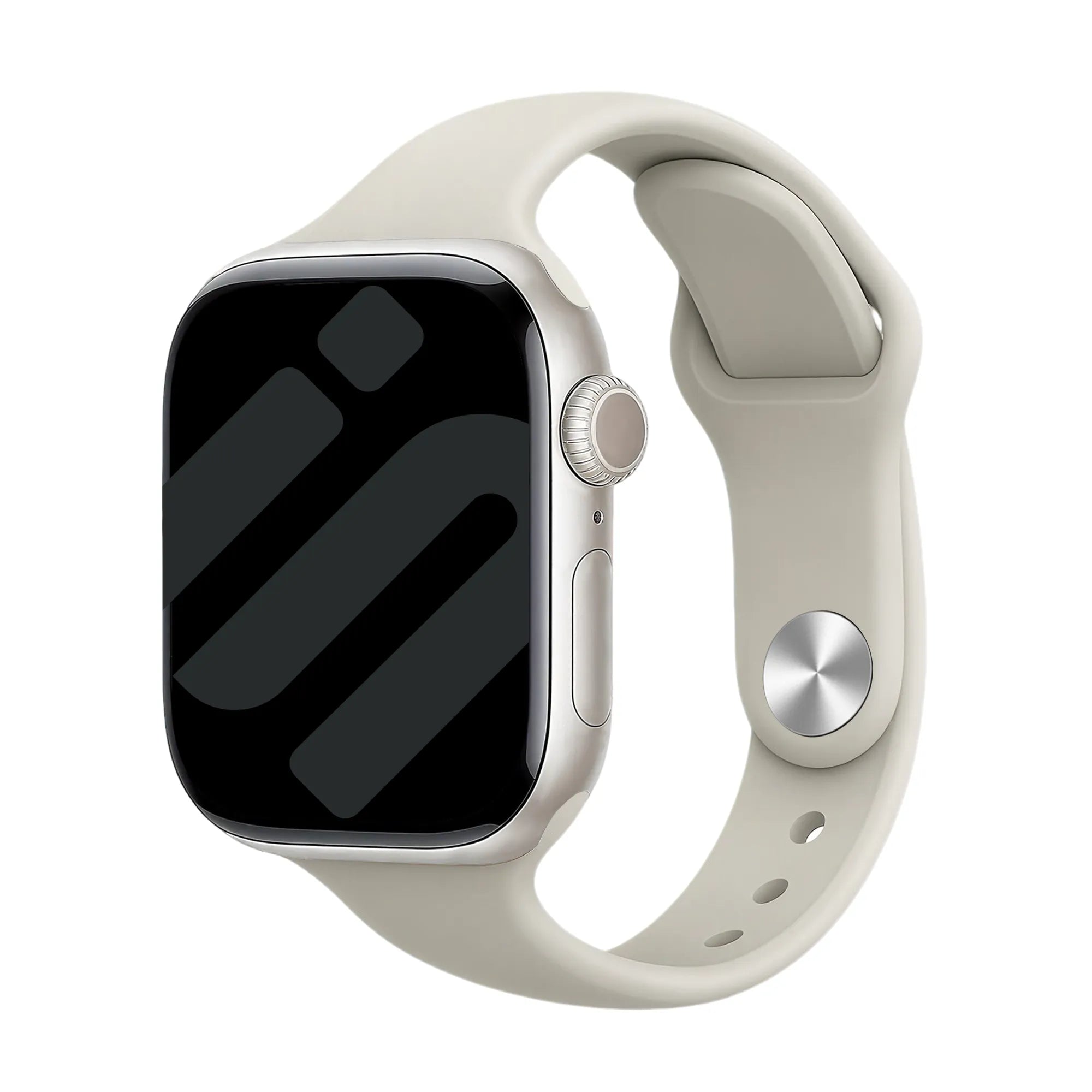 Bracelet de silicone Slimfit Apple Watch (lumière stellaire)