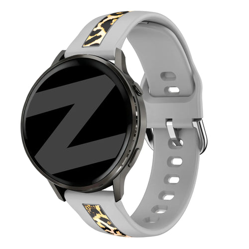 Bandz Amazfit Cheetah 2 Pro Dual Leopard Strap (Light Grey)