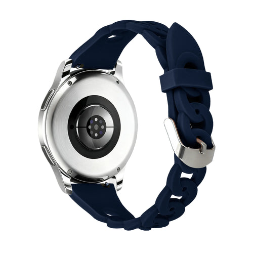 Bandz Actyve Smartwatch 20mm Silicone Strap 'Chains' (Dark Blue)
