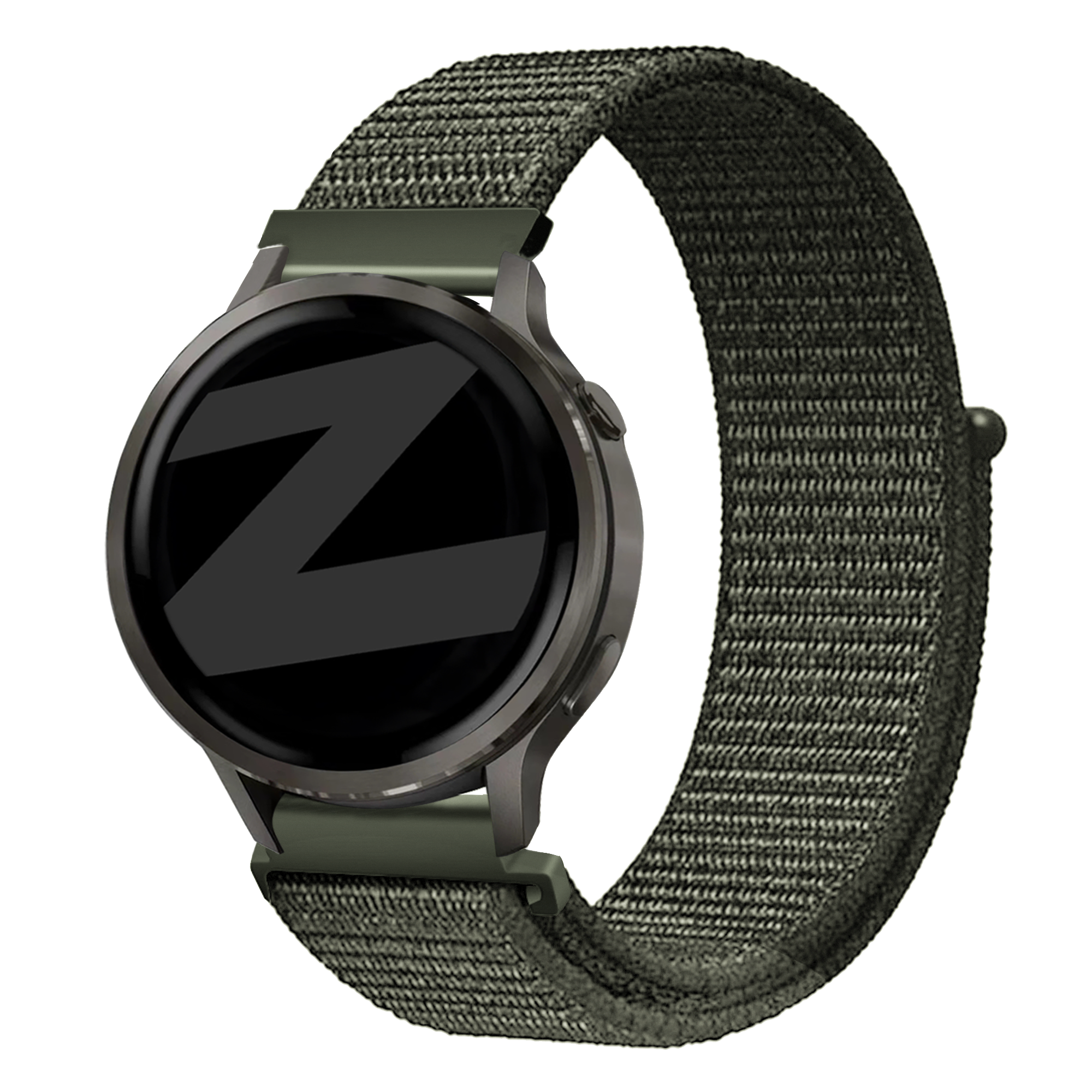 Bandz Bracelet nylon à boucle Garmin Venu 2s (vert foncé)