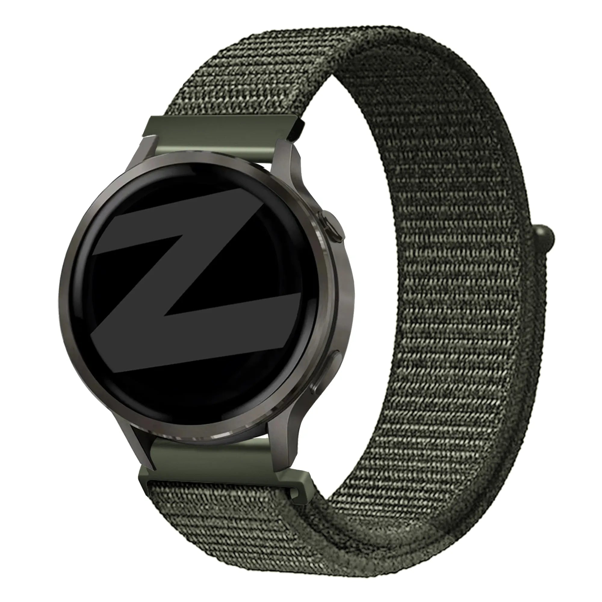 Bandz Bracelet nylon à boucle Garmin Venu 2s (vert foncé)