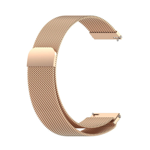 Bracelet milanais Garmin Venu 3 (rose or)
