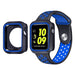 Bracelet sport Apple Watch 7 + étui TPU (noir/bleu)