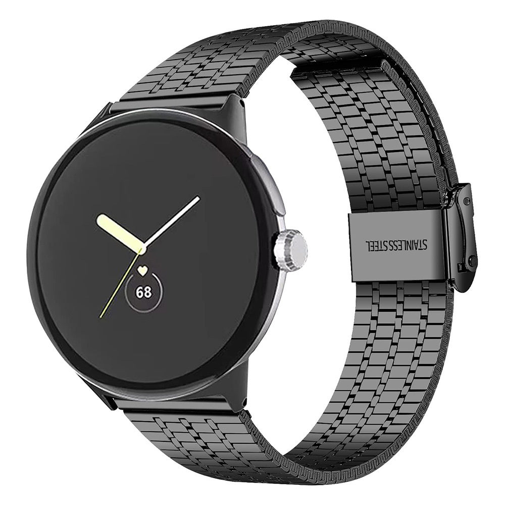 Google Pixel Watch 45mm Stainless Steel Strap (Black)
